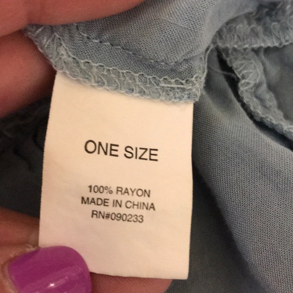 Brandy Melville Jada Blue Flowy Open Back Dress - Picture 5 of 6